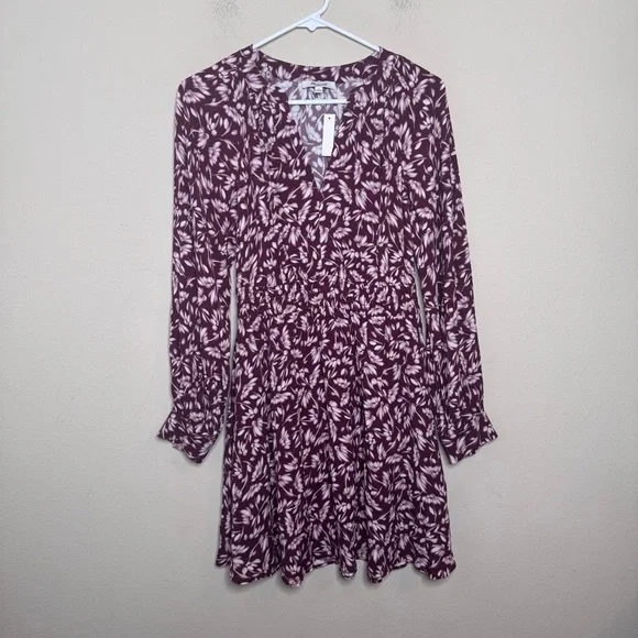 Madewell Smocked Y-Neck Mini Dress In Floral - Picture 2 of 16